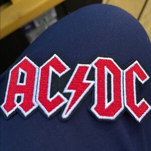 AC/DC iron on patch 4.5” x 2”